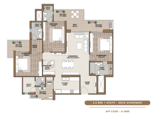 smartworld-onedxp-3.5bhk-floor-plan