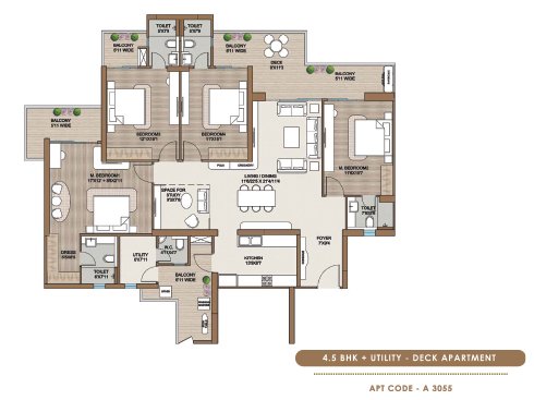 smartworld-onedxp-4.5bhk-floor-plan
