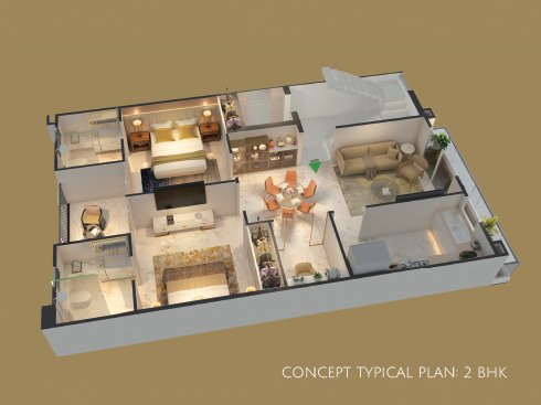 smartworld-orchard-2bhk